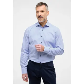 Eterna Langarmhemd »SLIM FIT«, NON IRON (bügelfrei), blau,