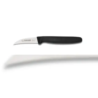Giesser Tourniermesser 6 cm schwarz, rutschfest, spülmaschinenfest, rostfrei