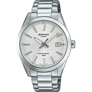 Casio Edifice EFV-160D-7AVEF Herren-Armbanduhr Edelstahl Weiß
