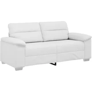 vidaXL Couch Kunstleder 2-Sitzer Weiß