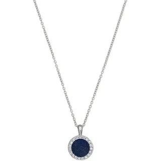 Tchibo - 925 Silber Kette »Stardust« - schwarz