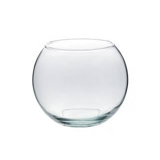 Übergroße Kugelvase große klare XXXLGlaskugelvase Riesen Kristallglas Vase, mundgeblasen Höhe ca. 34 cm Durchmesser ca. 40 cm obere Öffnung ca. 21,5 cm Oberstdorfer Glashütte