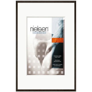 Nielsen Bilderrahmen, Schwarz, Metall, rechteckig, 70x100 cm, Bilderrahmen, Bilderrahmen