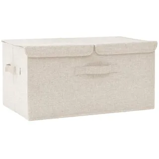 vidaXL Aufbewahrungsbox 50 x 30 x 25 cm 1-tlg. creme