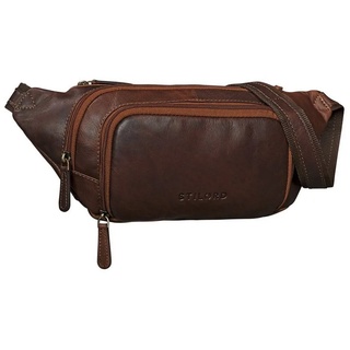 STILORD Gürteltasche "Luke" Bauchtasche Leder Herren Damen braun