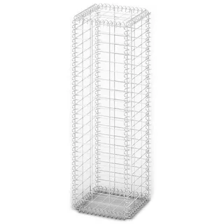 vidaXL Steinkorb Gabione mit Deckeln Verzinkter Draht 100×30×30 cm