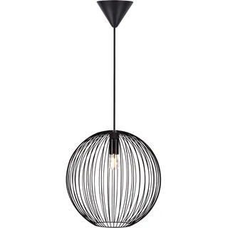Pendelleuchte »Beroni«, Minimalistisches und industrielles Design, für E27 LED Leuchmittel, schwarz, , 86691369-0