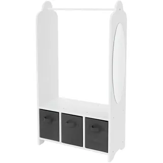 joyz Garderobenständer Weltraum-Motiv 63 x 30 x 115 cm Weiß
