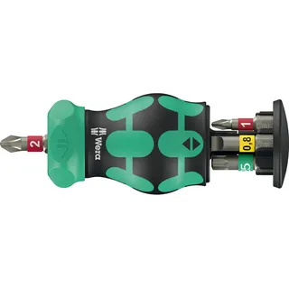 WERA Kompakt Stubby Magazin RA 1 6-tlg. Bit-Schraubendreher PH1