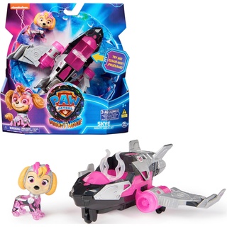 Spin Master Spielzeug-Auto Paw Patrol - Movie II - Basic Themed Vehicles Skye, Flugzeug mit Welpenfigur, Licht- und Soundeffekt rosa