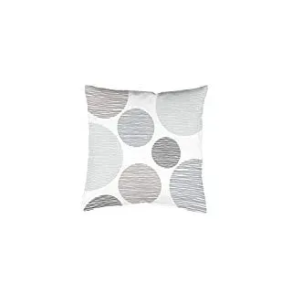 HOME WOHNIDEEN Kissenbezug Borden 40 x 40 cm Grau