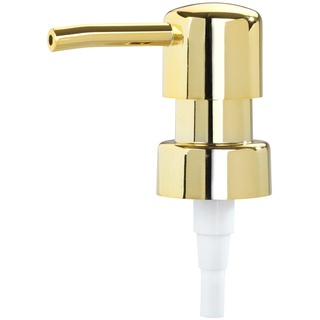 WENKO Ersatzpumpkopf für Seifenspender Gold Rund, Ersatz Seifenpumpe für Seifenspender zum Austauschen, aus Kunststoff, für Gewinde von ø 28 mm