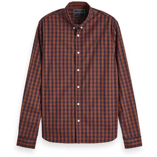 Scotch & Soda Herren Hemd Classic BB check shirt 152152-0218 S - Rust - S