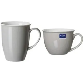 Flirt by R & B Kaffeebecher ''GRAU DOPPIO'', Porzellan, 0,32 l spülmaschinenfest