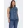 Trenchcoat-Weste in medium Blue denim 48