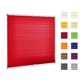 Plissee, Plissees, Farbe rot, günstig auf Maß oder in Standardgrößen