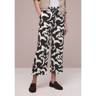 STREET ONE Stoffhose High Waist Braun 32