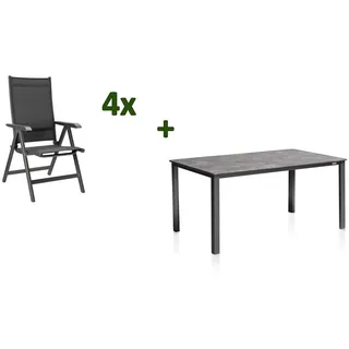 KETTLER Garten-Essgruppe Cubic/BasicPlus grau