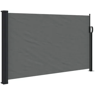 vidaXL Seitenmarkise Ausziehbar 117 x 300 cm Anthrazit Polyester