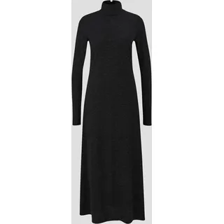 s.Oliver - Langes Kleid mit Glitzer-Effekt, Damen, schwarz, 32