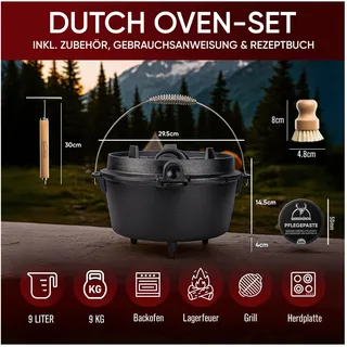 gusskönig Dutch Oven 9 l Gusseisen