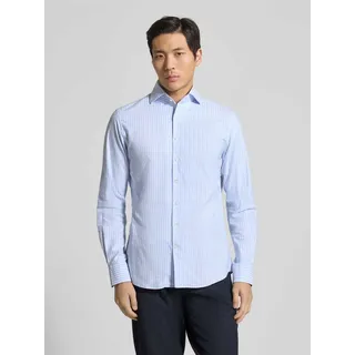 Slim Fit Freizeithemd aus reiner Baumwolle Modell 'Oxford', Hellblau, 38