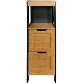 Hti-Living Badschrank Jerik 30 x 30 x 89 cm Schwarz/Braun