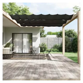 vidaXL Seitenmarkise 140 x 420 cm Grau Polyester