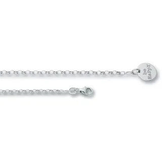 Fußkette ONE ELEMENT "Be Happy Fußkettchen aus 925 Silber 25 cm", silber, Fußketten, Damen, Silber 925 (Sterlingsilber), Persönlicher Akzent – schlicht, modern, aussagekräftig
