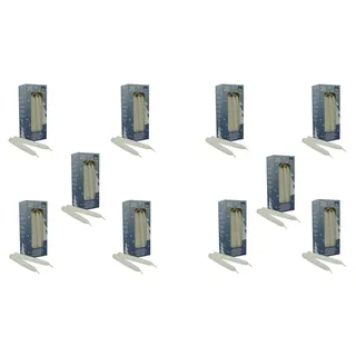 200 Baumkerzen selbstlöschend Weiß (10x20 Stk.) Weihnachtskerzen Gies Kerzen