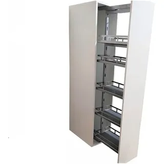 TMY Cargo Küchen Organizer Regal Küchenzeile - Gewürzregal Teleskopschublade Ausziehbare Schublade Küche - Schrank Breite 20 cm - Apothekerschrank Schubladenauszug Ausziehbar Drahtkorb Schrankauszug