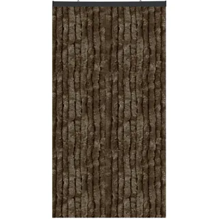 arsvita Flauschvorhang 80x200 cm Unistreifen braun