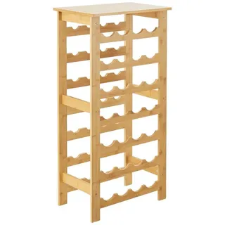[en.casa] Weinregal 94 x 47 x 29 cm Natur