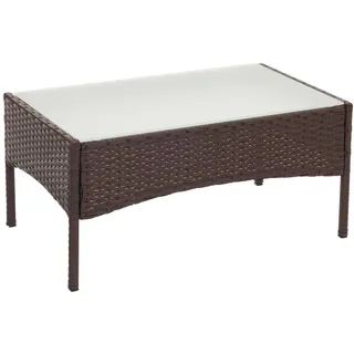 Mendler Halden Gartentisch 79 x 48 x 38 cm braun meliert