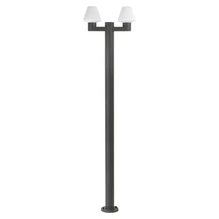 FARO Mastleuchte 2xE27 IP44 215 cm dunkelgrau