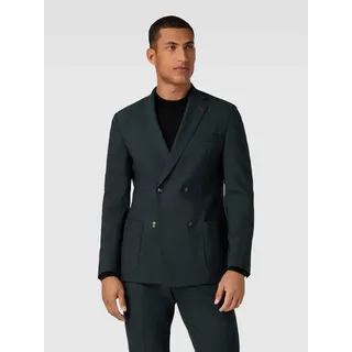 Slim Fit Anzug mit Strukturmuster, Dunkelgruen, 48