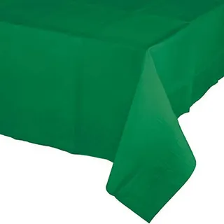 Creative Party Kunststoff-Tischdecke, rechteckig, Smaragdgrün, 1 Stück, Einheitsgröße