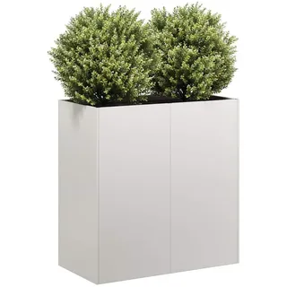 vidaXL Pflanzkübel 80 x 40 x 80 cm Weiß