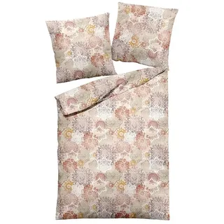 Dormisette Bettwäsche Dormisette Edel Biber Bettwäsche 155x220 Mandala Orient beige rost, Biber, 2 teilig beige|bunt