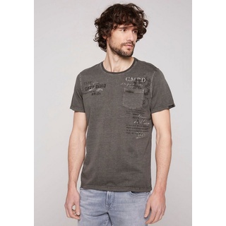 CAMP DAVID T-Shirt mit Kontrastnähten grau XXXLOTTO