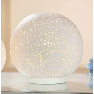 Gilde Kugel Lampe Weiß