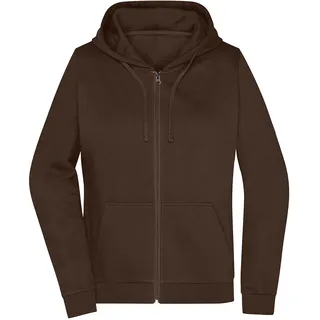James & Nicholson Kapuzen-Sweatjacke Sweatshirt Braun XS