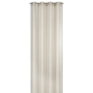 ELBERSDRUCKE Ösenschal Lino beige 255 x 140 cm Vorhang mit Ösen für Wohnzimmer Schlafzimmer Flur