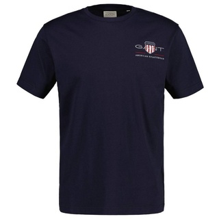 Gant T-Shirt Herren T-Shirt - REG ARCHIVE SHIELD EMB, Rundhals blau M