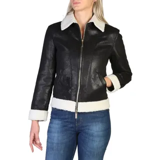 Armani Exchange Damen Jacke Anorak Bikerjacke Übergangsjacke, mit Reißverschluss , Größe:XS, Farbe:Schwarz