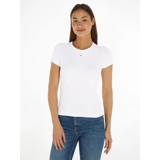 Tommy Jeans Slim Essential Ext Kurzarm-T-Shirt White M