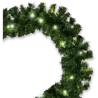 Gartenpirat LED-Girlande Künstliche Tannengirlande Türgirlande LED Weihnachtsgirlande Girlande, Energieeffizient blau 5 m