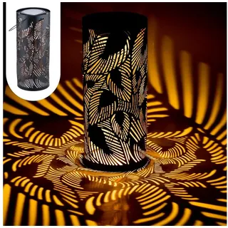 Marrakesch Orient & Mediterran Interior Laterne Metall 30 cm 1 Stück schwarz