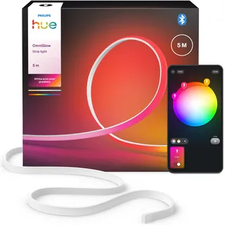 Philips Hue, LED Streifen, OmniGlow (Mehrfarbig, RGBW, 500 cm, Indoor)