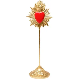 Kare Deko Objekt Flaming Heart 31cm